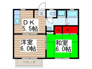 ＪＪハイツの物件間取画像